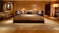 Luxurious cabins aboard Musashi superyacht